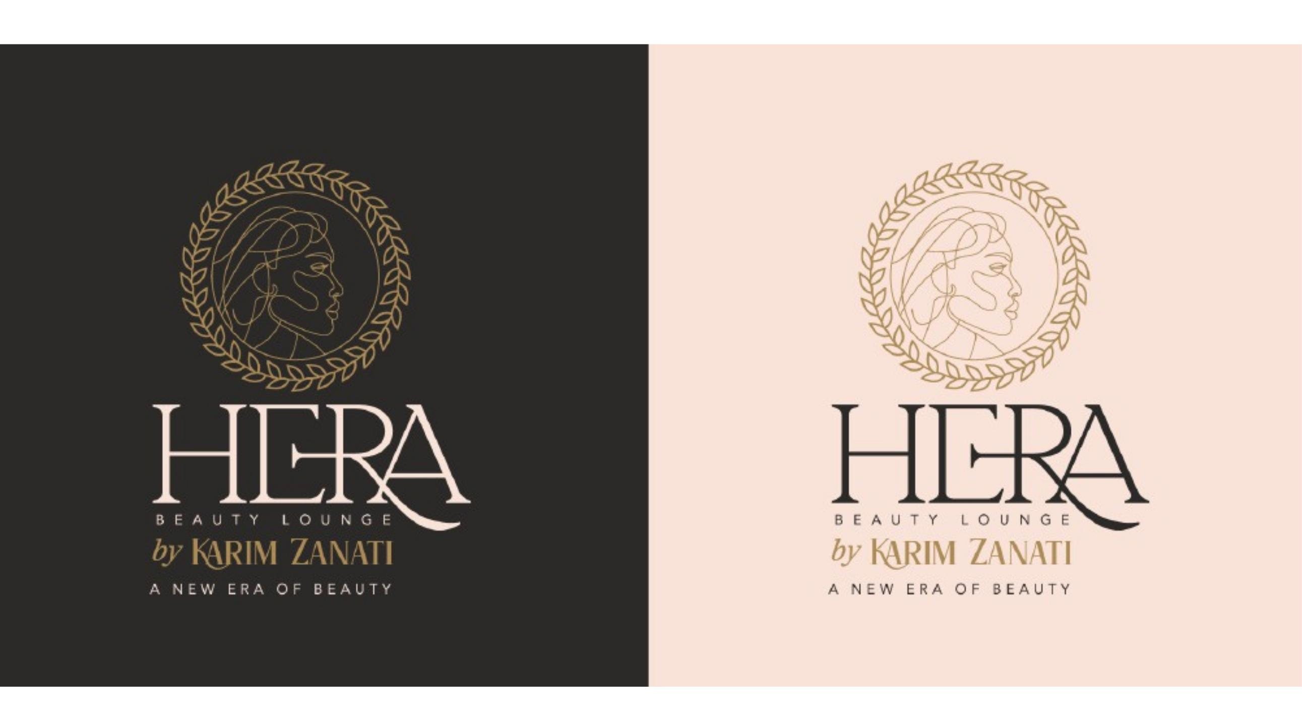 Hera Beauty Lounge branding detail: A new era of beauty